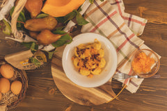 On demand: Stuffed Gnocchi with pumpkin & crispy bacon
