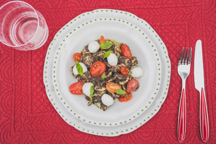Orecchiette with olive pesto