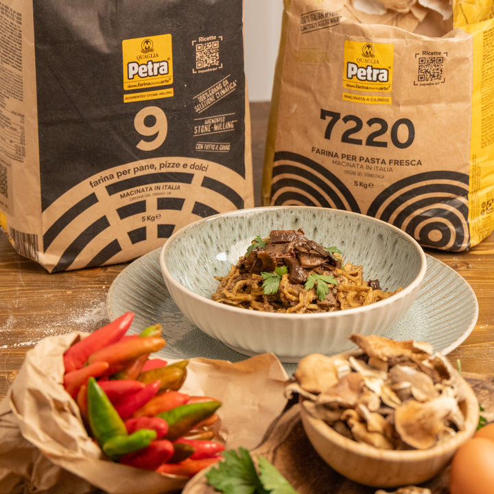 On-Demand Class: Whole wheat fettuccine with porcini mushrooms