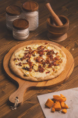 On demand:  Pizza pumpkin, taleggio cheese and speck