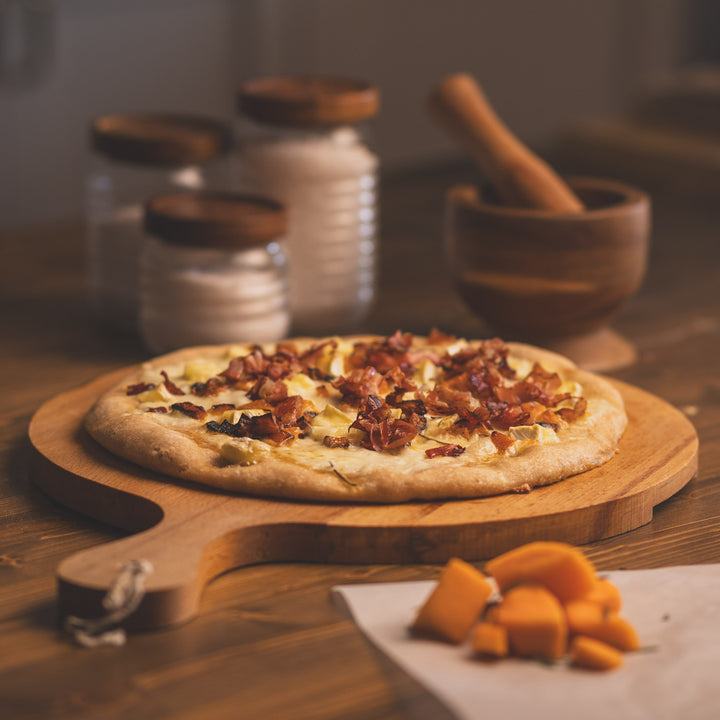 On demand:  Pizza pumpkin, taleggio cheese and speck