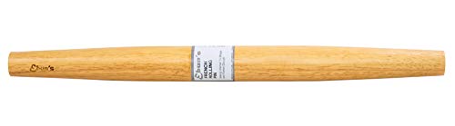 French Rolling Pin for Baking Pizza Dough, Pie & Cookie - Essential Kitchen utensil tools gift ideas for bakers (French Pins 18" inches)