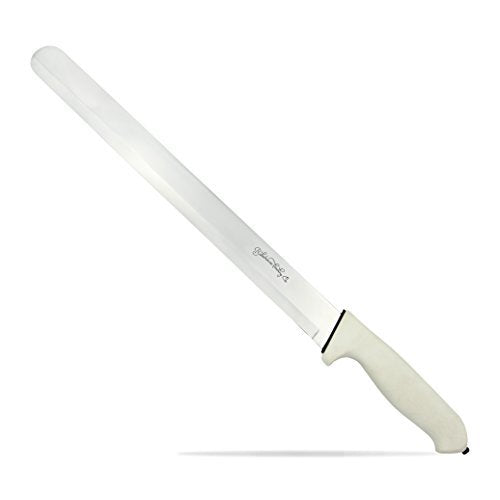 Professional 14" Stainless Steel Non-Serrated Cake Knife - the Ultimate Cake Slicing Knife By Bakehouse Trading Co.