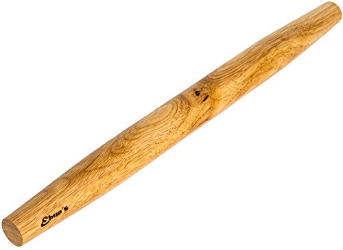 French Rolling Pin for Baking Pizza Dough, Pie & Cookie - Essential Kitchen utensil tools gift ideas for bakers (French Pins 18" inches)