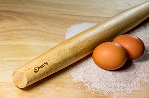 French Rolling Pin for Baking Pizza Dough, Pie & Cookie - Essential Kitchen utensil tools gift ideas for bakers (French Pins 18" inches)