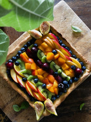 AUGUST Menu: Rustic Pie & Caprese, Lombrichelli Pistachio Pesto, Saltimbocca, Caponata and Fruit Tarte!!