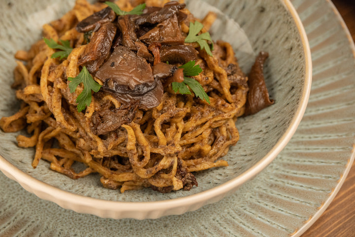 On-Demand Class: Whole wheat fettuccine with porcini mushrooms