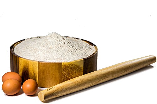 French Rolling Pin for Baking Pizza Dough, Pie & Cookie - Essential Kitchen utensil tools gift ideas for bakers (French Pins 18" inches)
