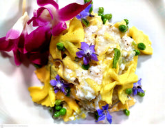 Spring Flowers, Farfalline, Cacio, Pepe and Peas (Mother's Day Weekend Special)