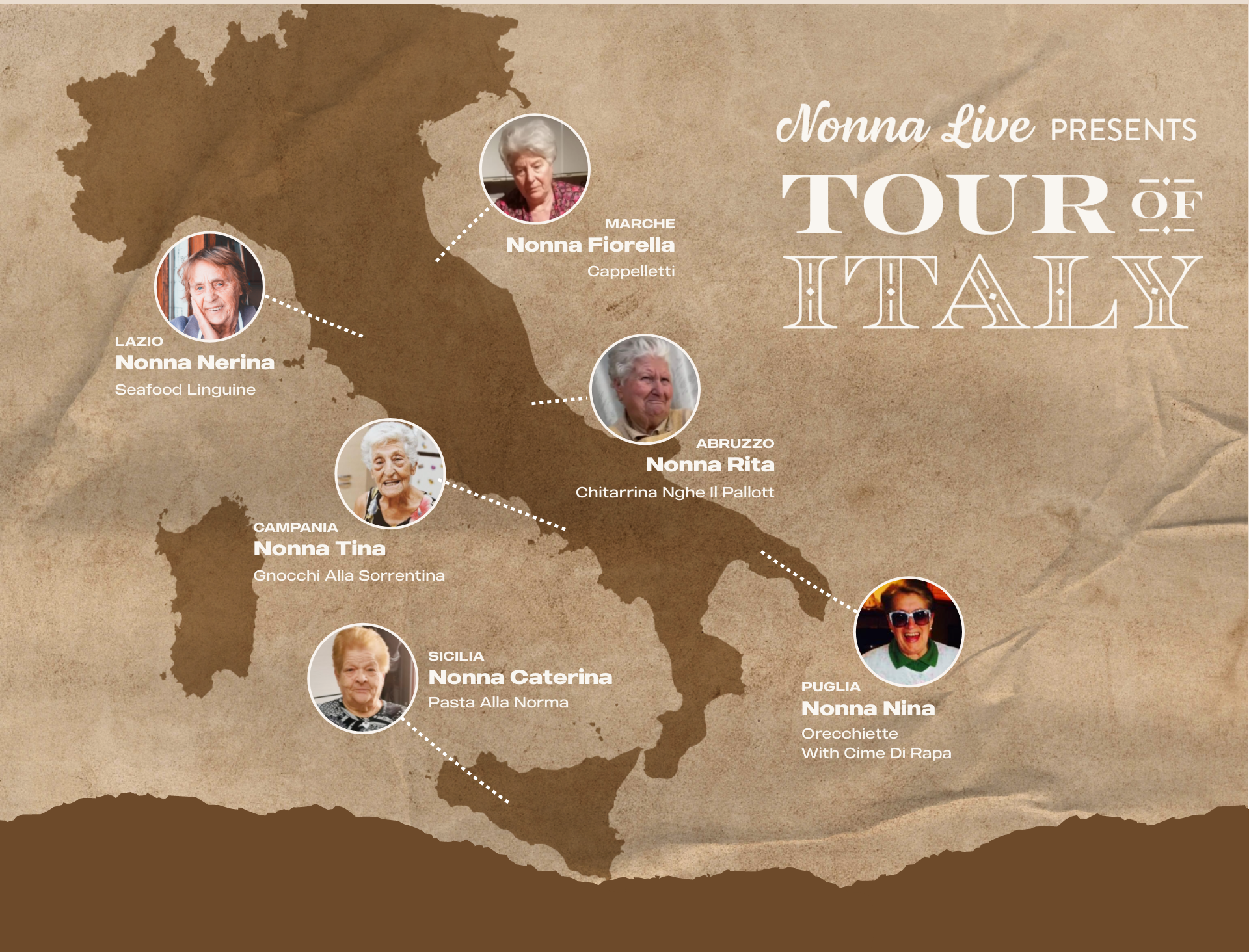 Nonna Live Summer Tour - Two Special Weekend Pasta Classes! Eat Your Way Through Italy!